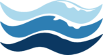 Ocean Waves SVG Layered Blue Vector