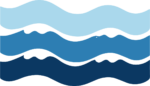 Ocean Waves SVG Layered Blue Vector