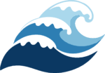 Ocean Waves SVG Layered Blue Vector