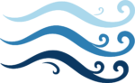 Ocean Waves SVG Layered Swirl Vector