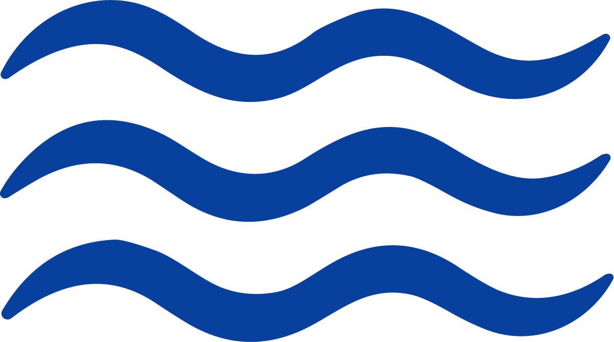 Ocean Waves SVG Flowing Blue Vector - Image 1