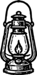 Oil Lantern SVG Vintage Ink Vector