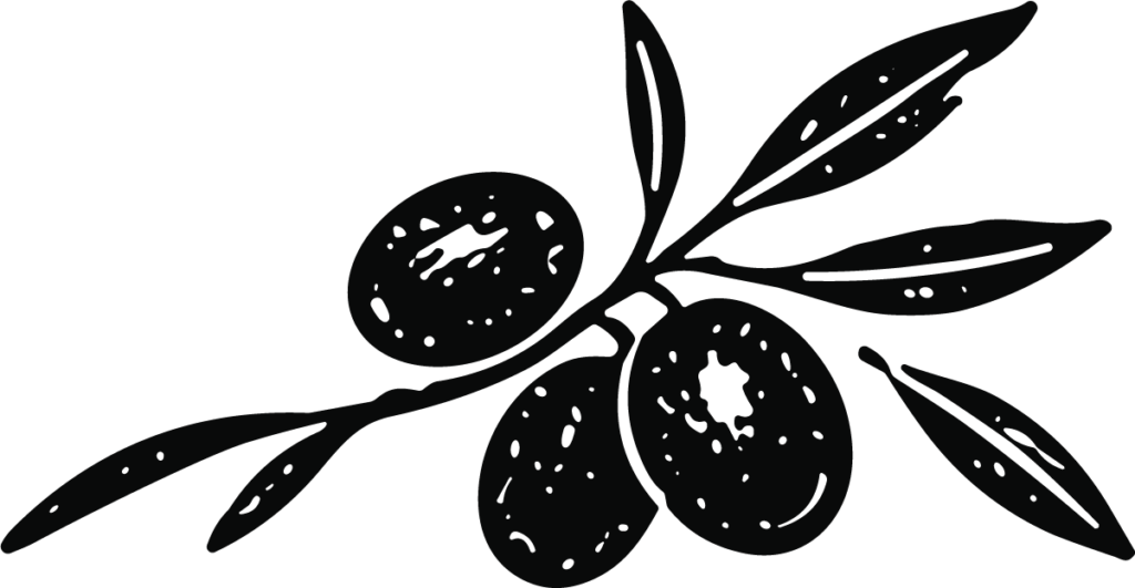 Olive Branch SVG Bold Woodcut Vector