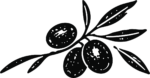 Olive Branch SVG Bold Woodcut Vector