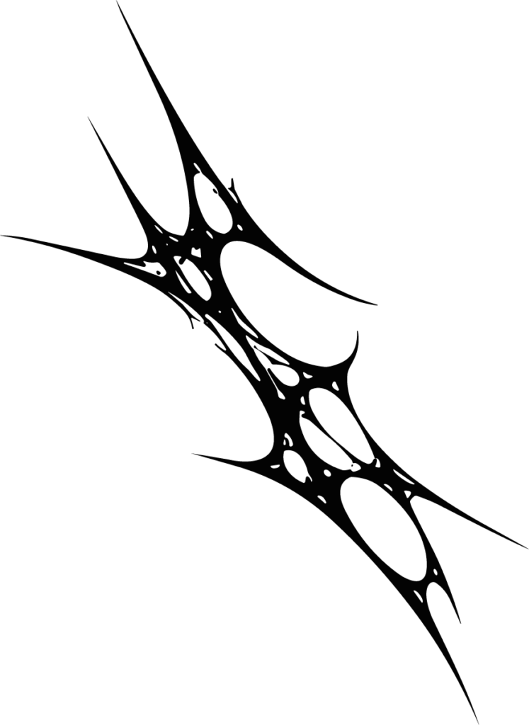 Organic Spike Web SVG Jagged Flow Vector