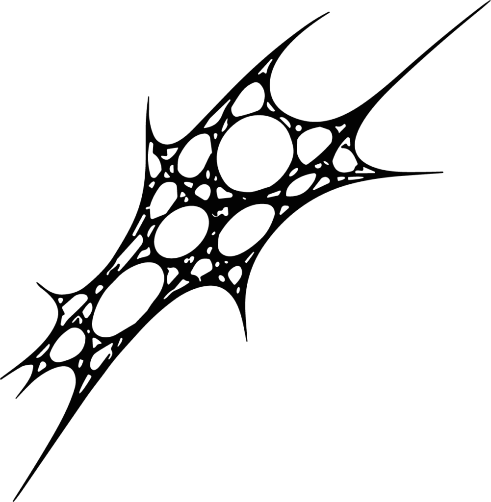 Organic Web Shape SVG Spiky Cellular Vector