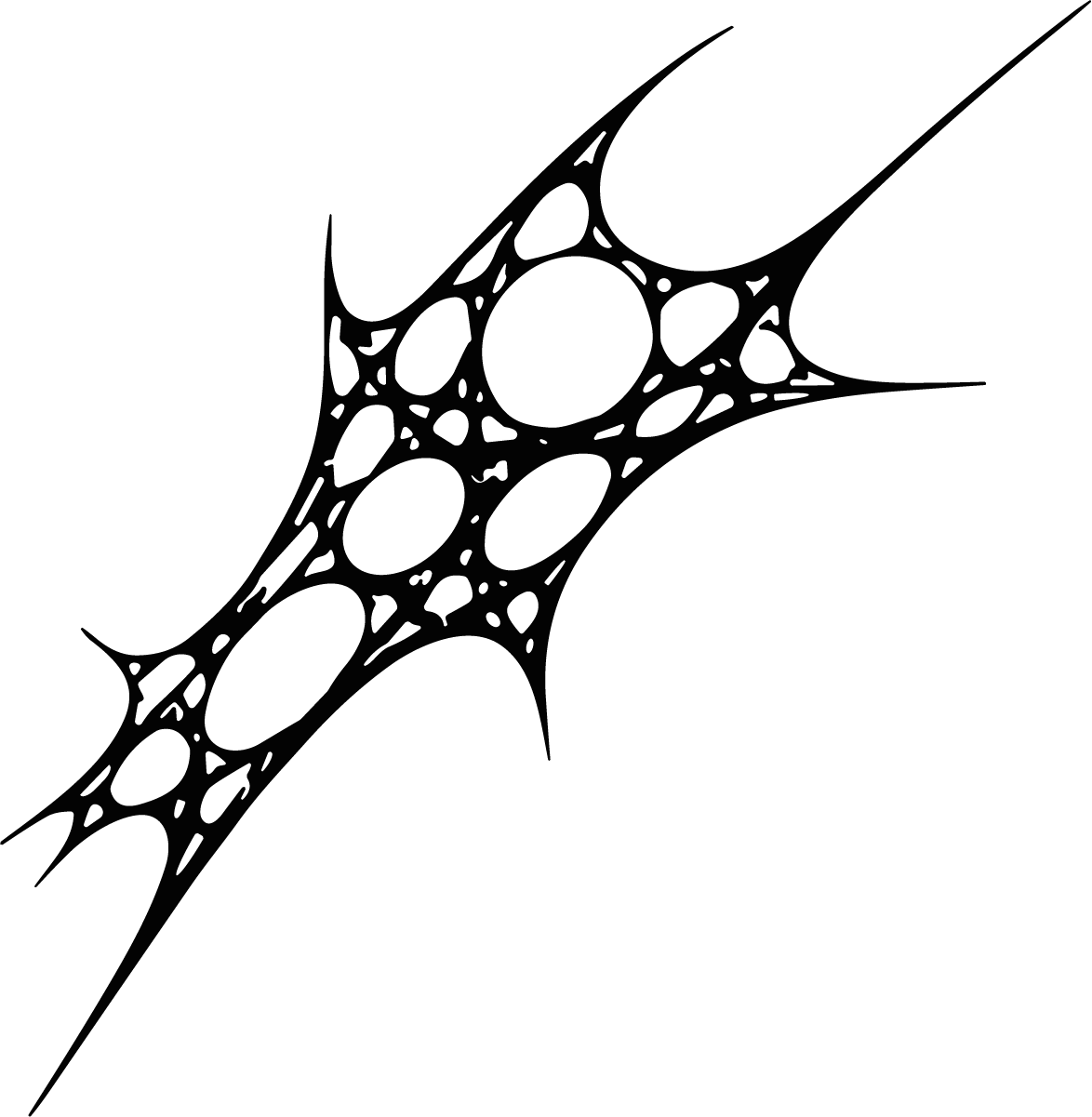 Organic Web Shape SVG Spiky Cellular Vector - Image 1