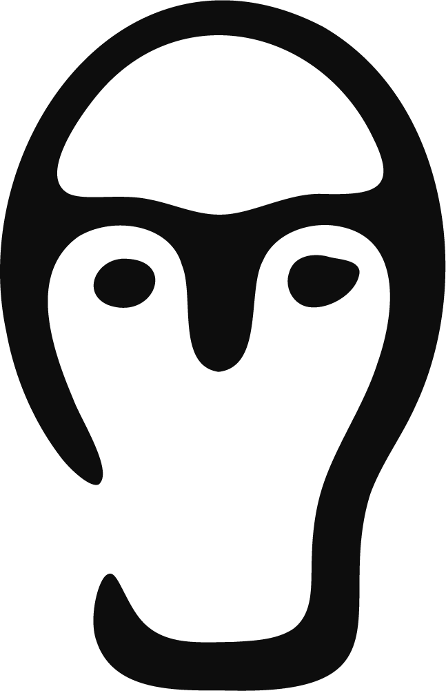Owl Face SVG Bold Silhouette Vector