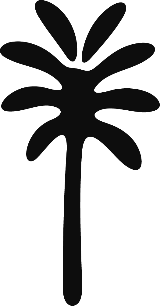Palm Tree Silhouette SVG Bold Tropical Vector