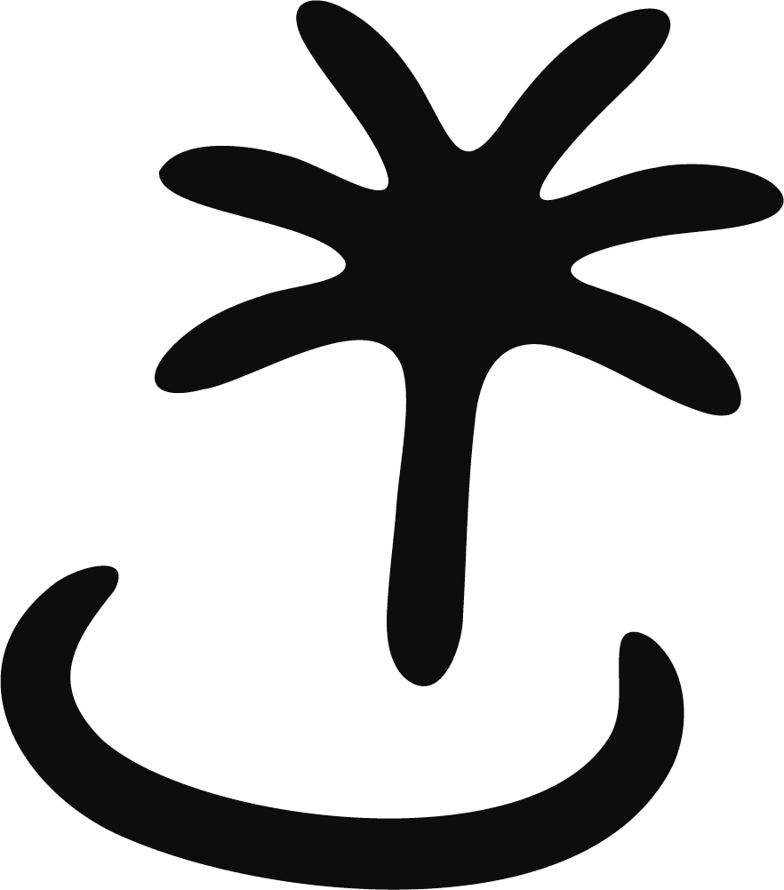 Palm Tree Silhouette SVG Playful Tropical Vector