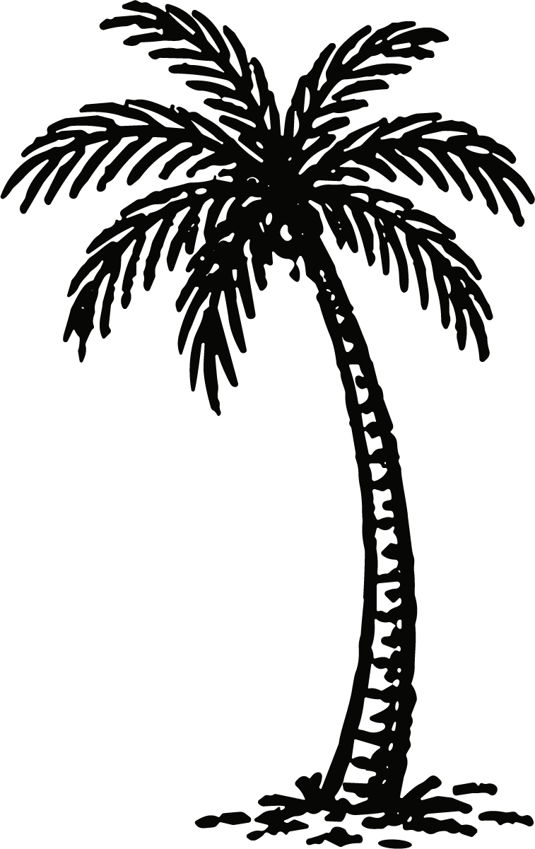 Palm Tree SVG Bold Silhouette Vector - Image 1