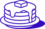 Pancake Stack SVG Dripping Syrup Vector