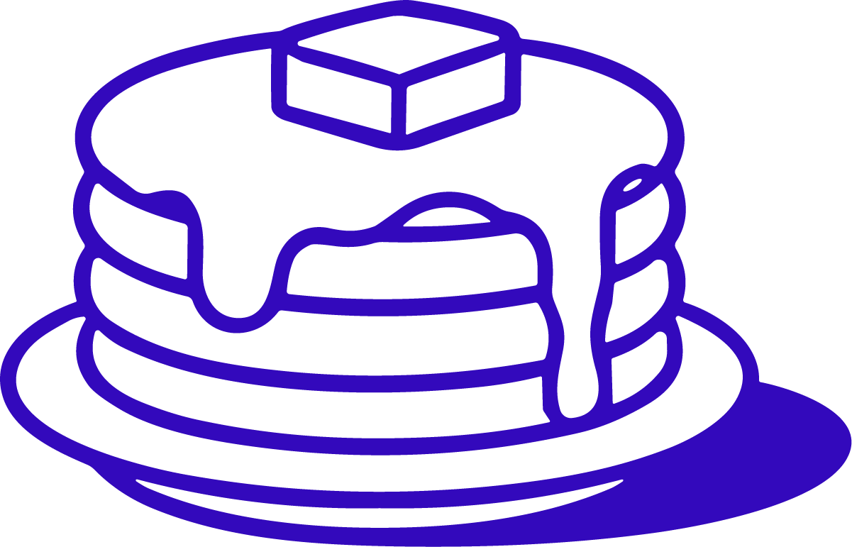 Pancake Stack SVG Dripping Syrup Vector - Image 1