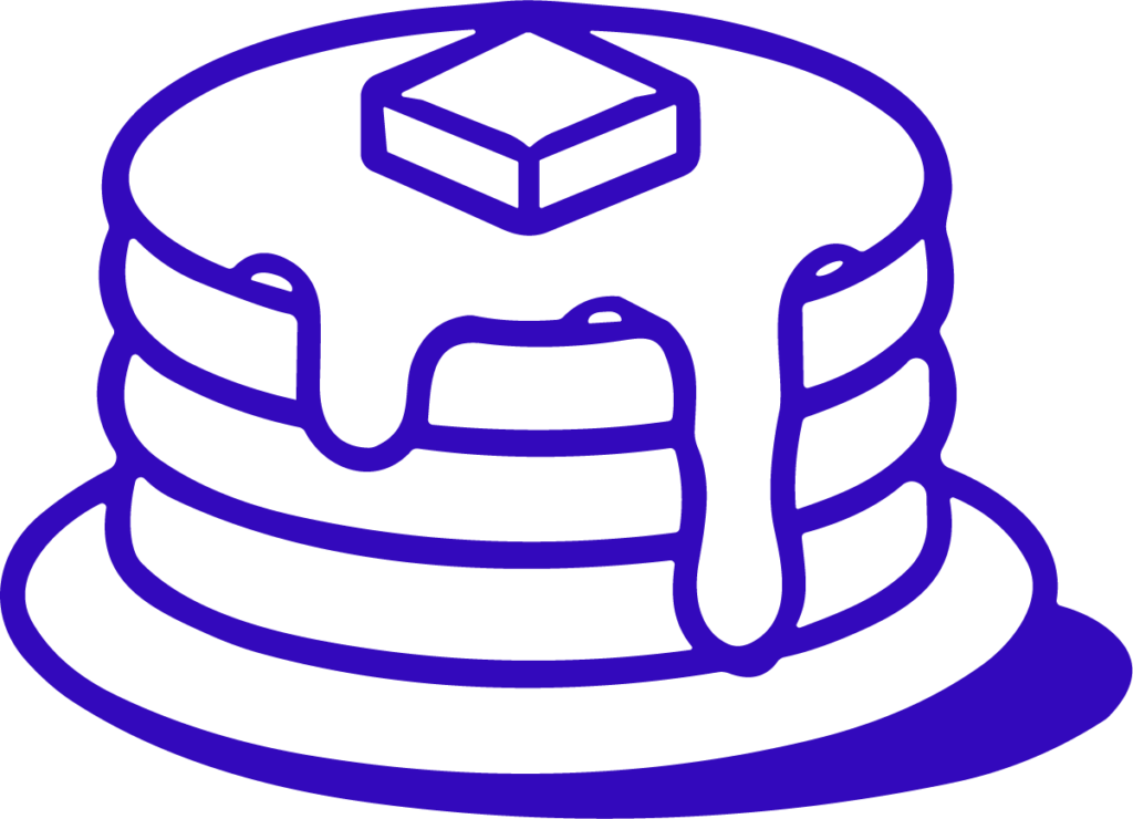 Pancake Stack SVG Drippy Syrup Vector