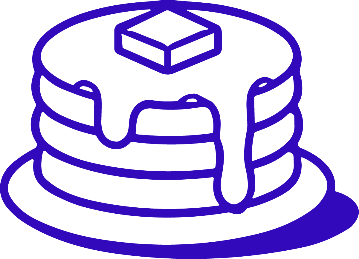 Pancake Stack SVG Drippy Syrup Vector - Image 1