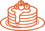 Pancake Stack SVG Syrup Drizzle Vector