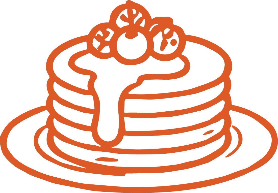 Pancake Stack SVG Syrup Drizzle Vector - Image 1
