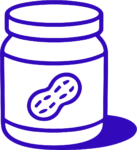Peanut Butter Jar SVG Bold Outline Vector