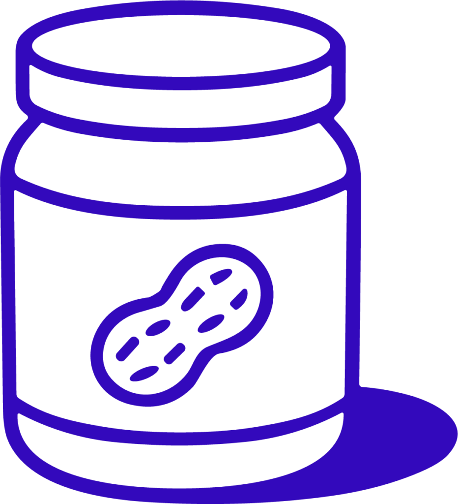 Peanut Butter Jar SVG Bold Outline Vector
