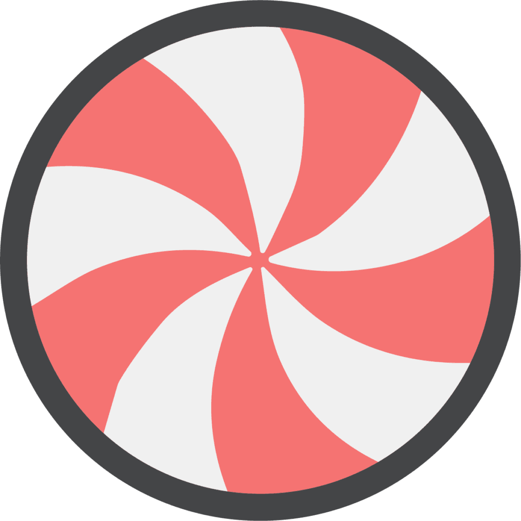 Peppermint Swirl SVG Spinning Candy Vector