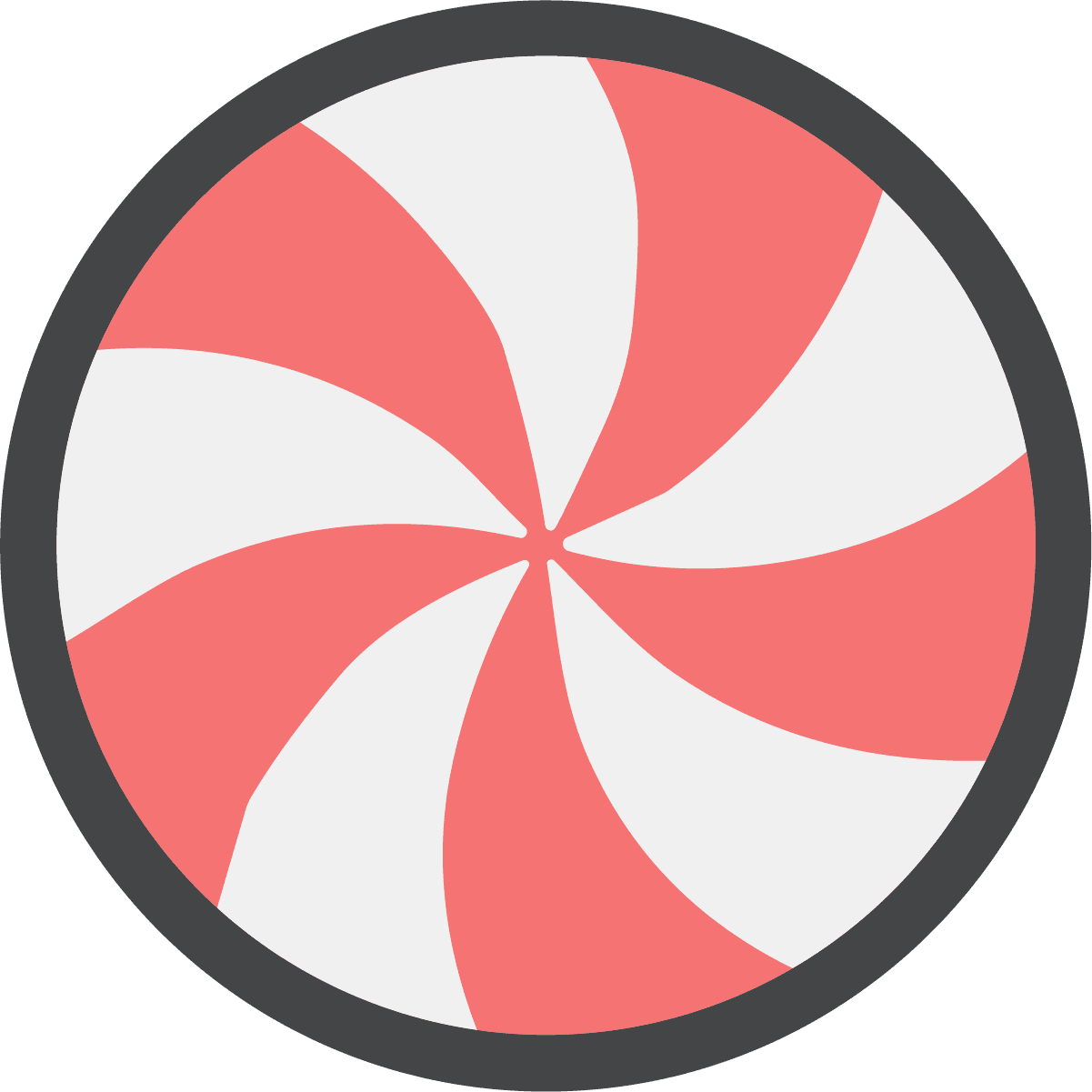 Peppermint Swirl SVG Spinning Candy Vector - Image 1