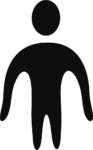 Person Silhouette SVG Bold Vector