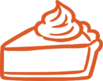 Pie Slice SVG Bold Outline Vector