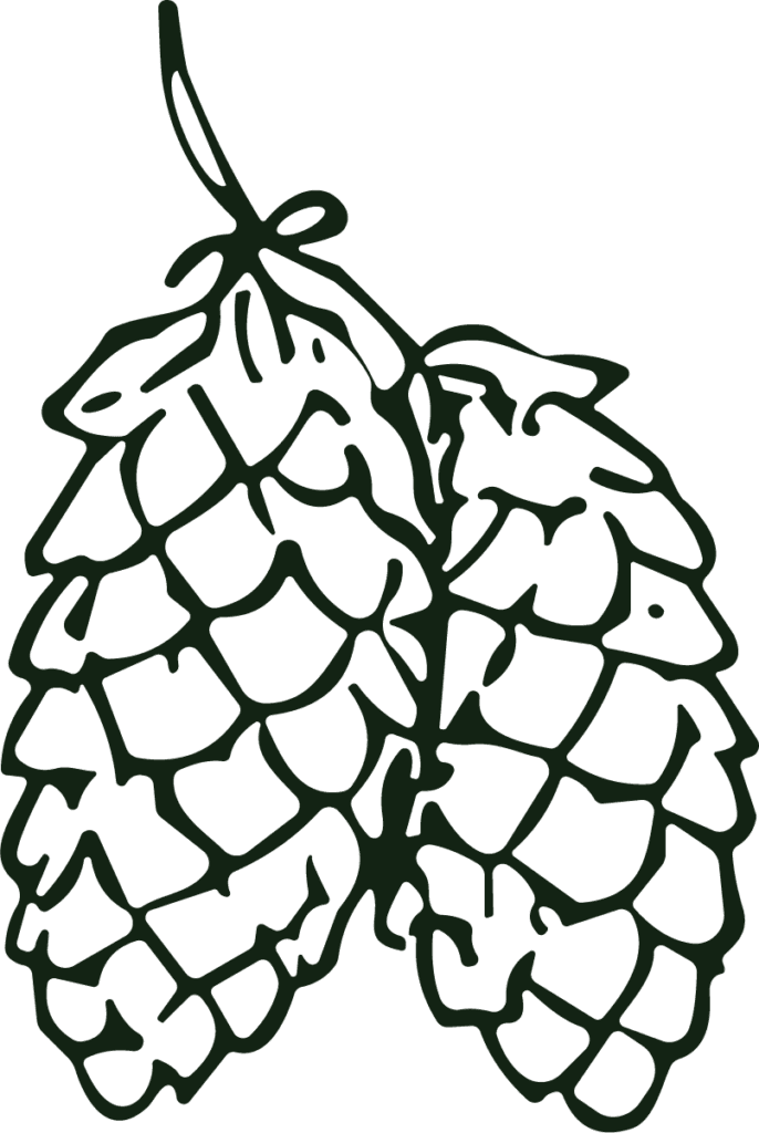 Pine Cone SVG Bold Outline Vector