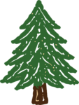 Pine Tree SVG Rustic Sketch Vector