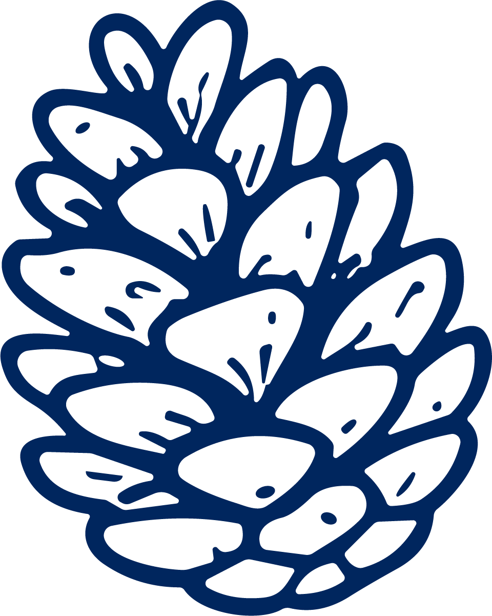 Pinecone SVG Bold Outline Vector - Image 1