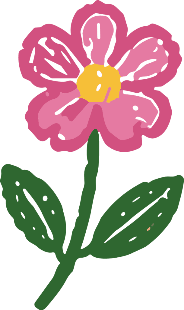 Pink Flower SVG Playful Blossom Vector