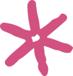 Pink Star Burst SVG Hand-Sketched Vector