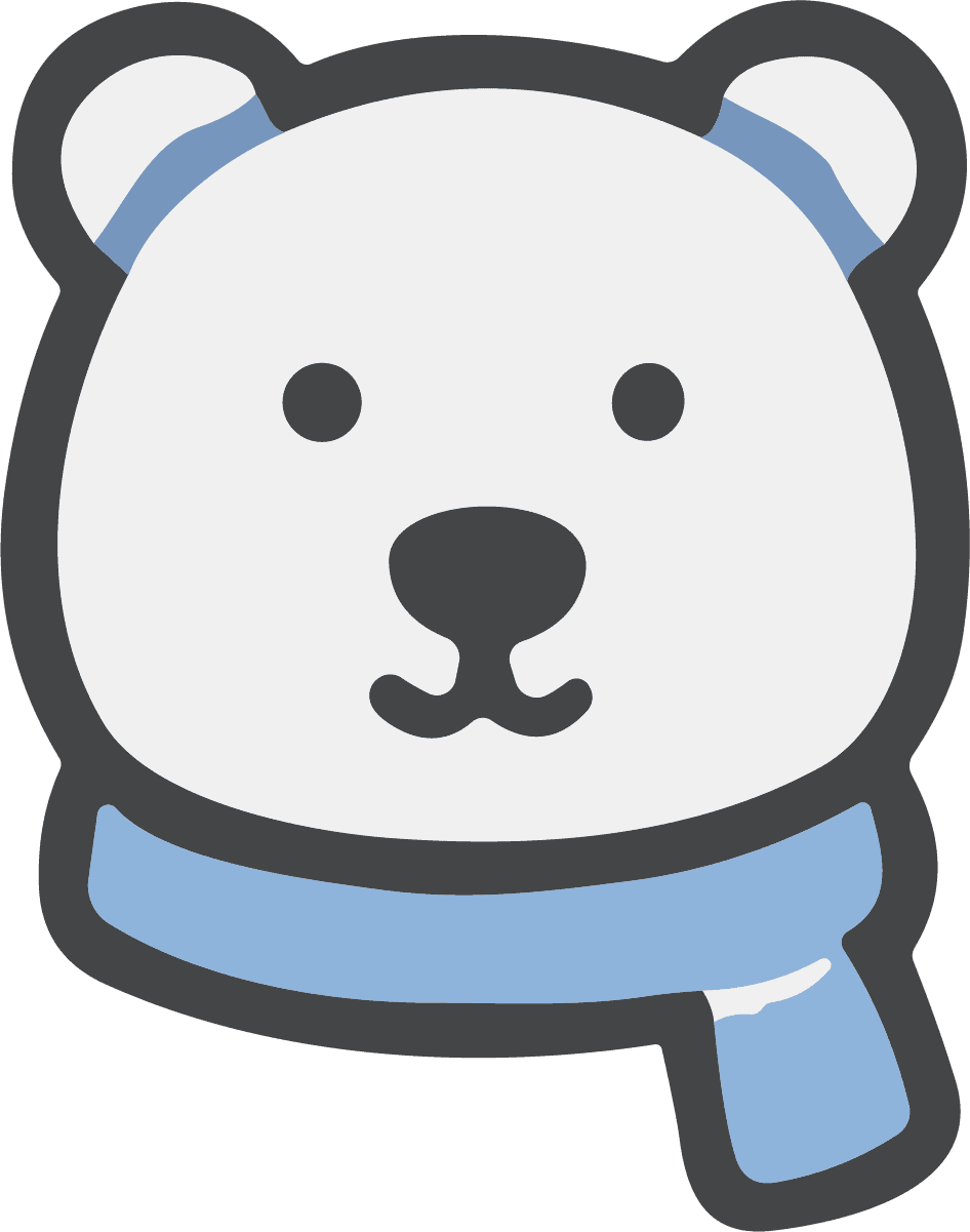 Polar Bear SVG Cozy Winter Vector - Image 1