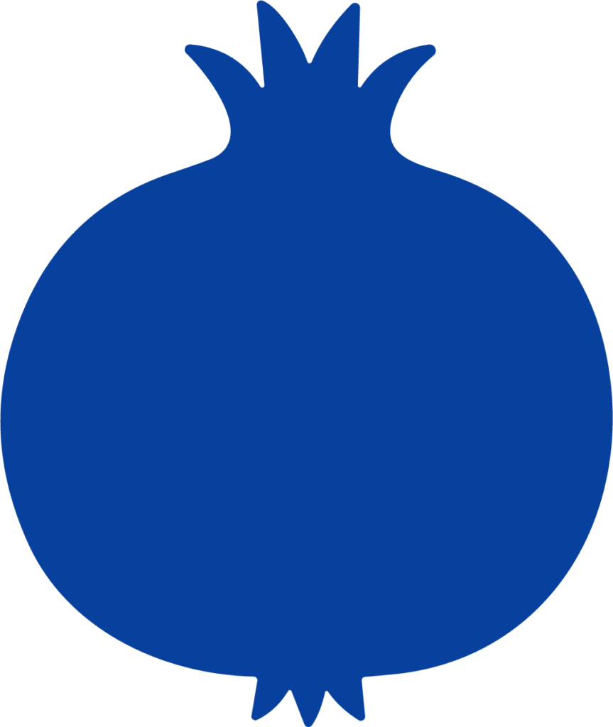 Pomegranate SVG Bold Silhouette Vector