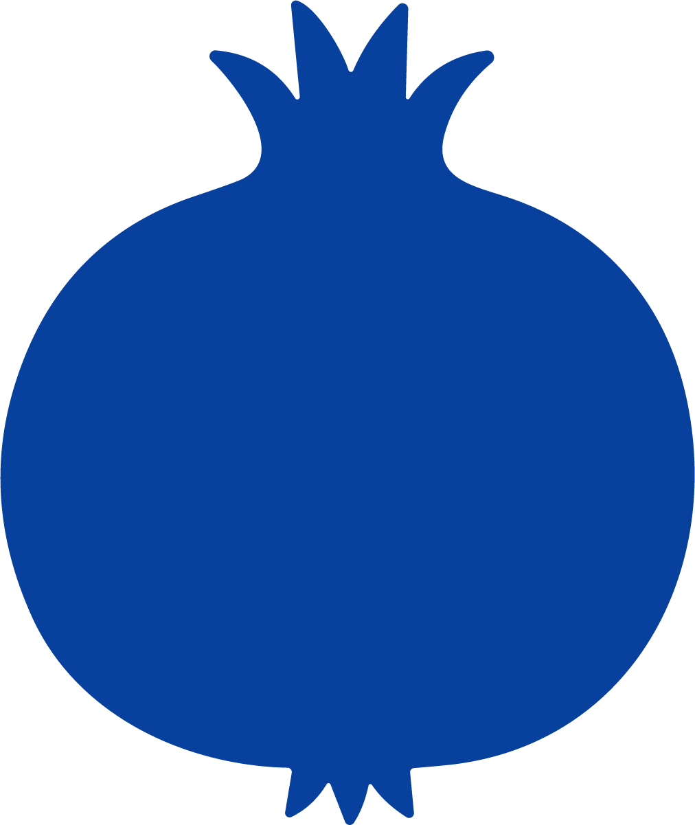 Pomegranate SVG Bold Silhouette Vector - Image 1