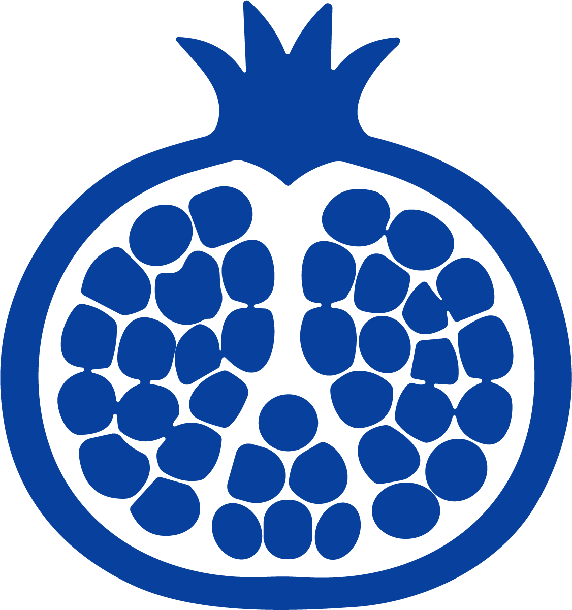 Pomegranate Slice SVG Bold Silhouette Vector - Image 1