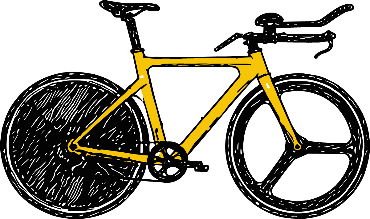 Racing Bicycle SVG Sketchy Speed Vector - Image 1