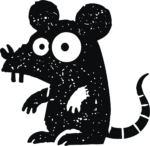 Rat SVG Grungy Textured Vector