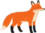 Red Fox SVG Whimsical Woodland Vector