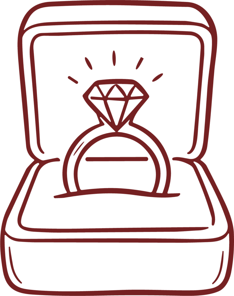 Ring In Box SVG Sparkling Engagement Vector
