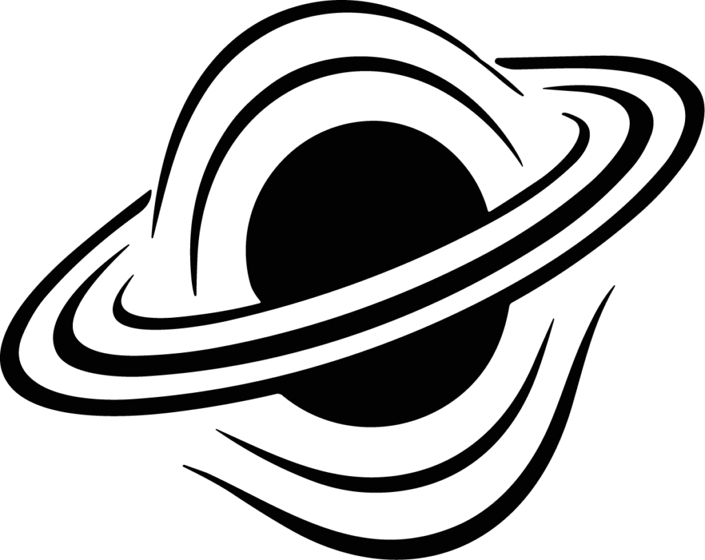 Ringed Planet SVG Bold Cosmic Vector