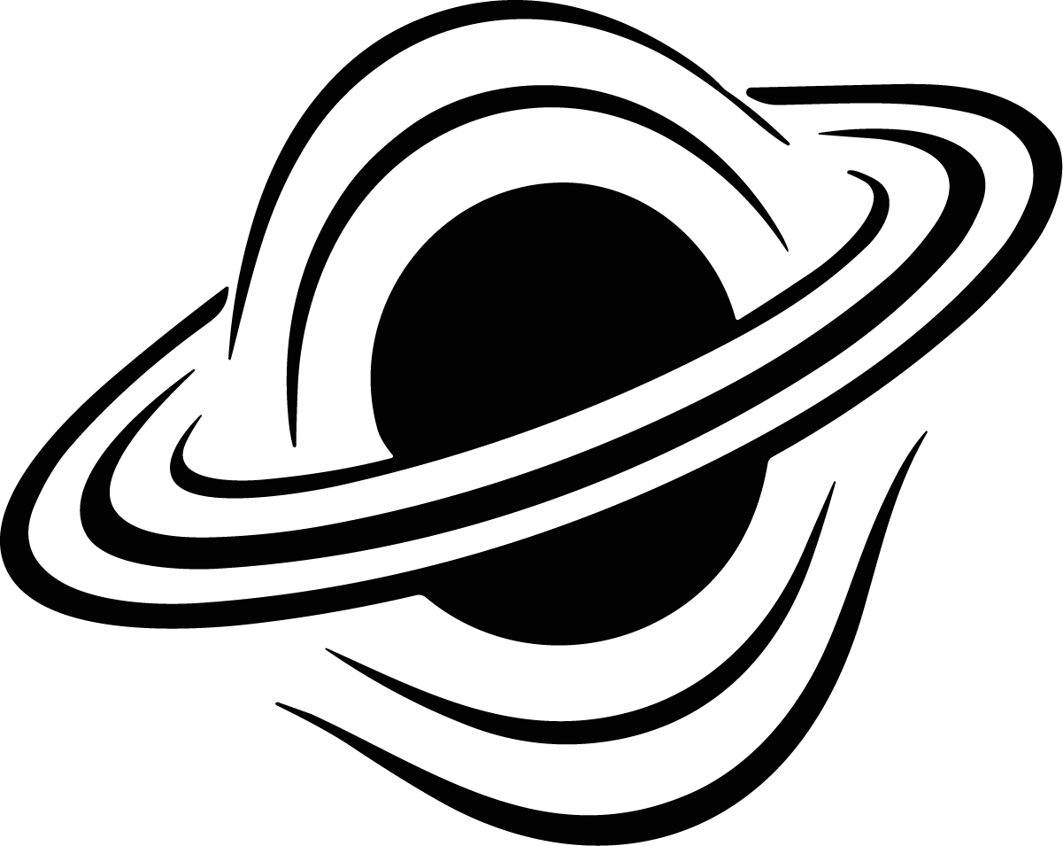 Ringed Planet SVG Bold Cosmic Vector - Image 1