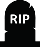 RIP Tombstone SVG Spooky Silhouette Vector