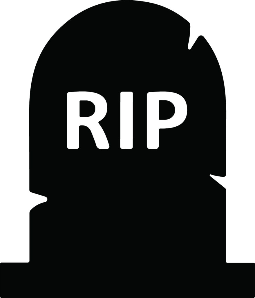 RIP Tombstone SVG Spooky Silhouette Vector