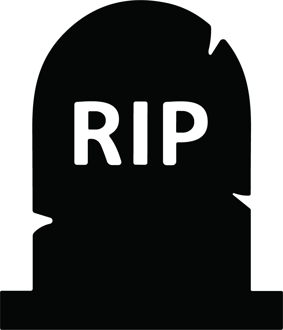 RIP Tombstone SVG Spooky Silhouette Vector - Image 1