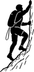 Rock Climber SVG Bold Silhouette Vector
