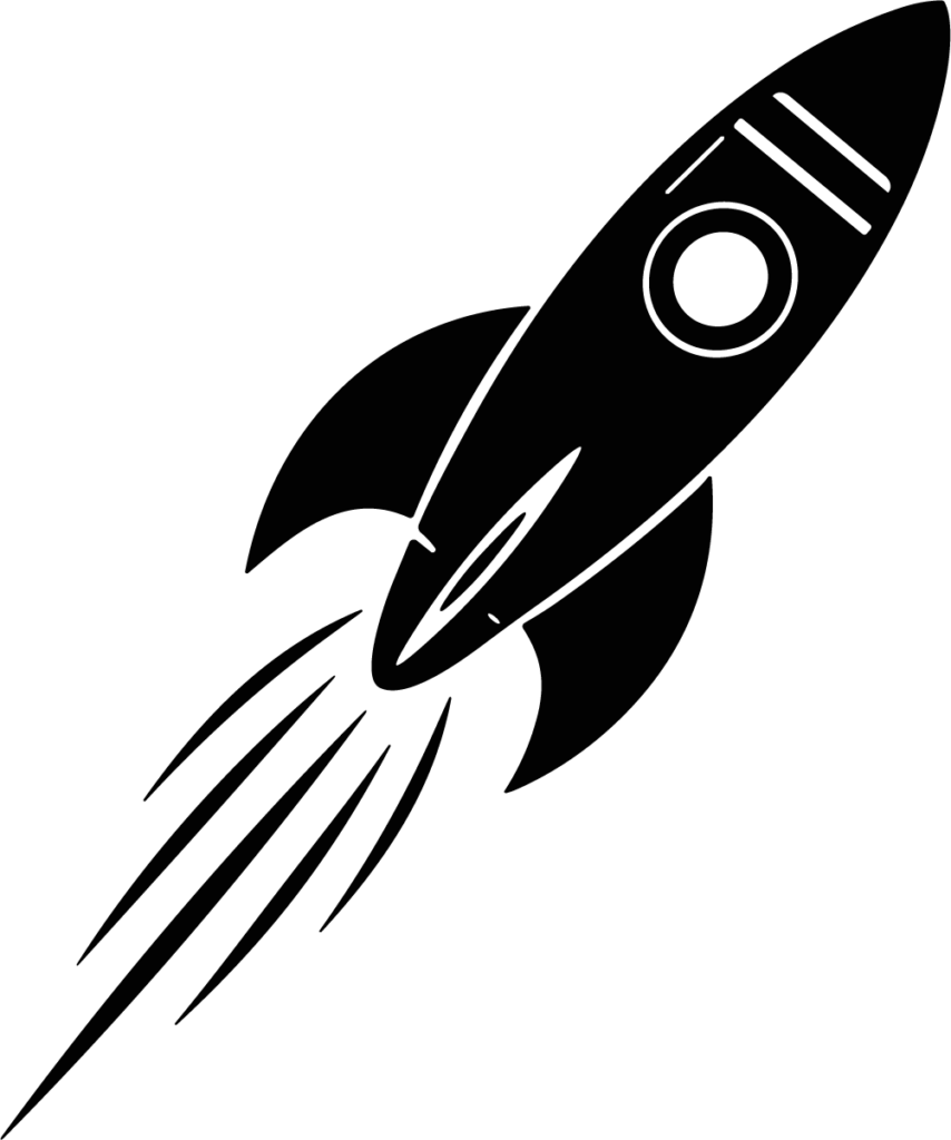 Rocket Ship SVG Blast Off Vector