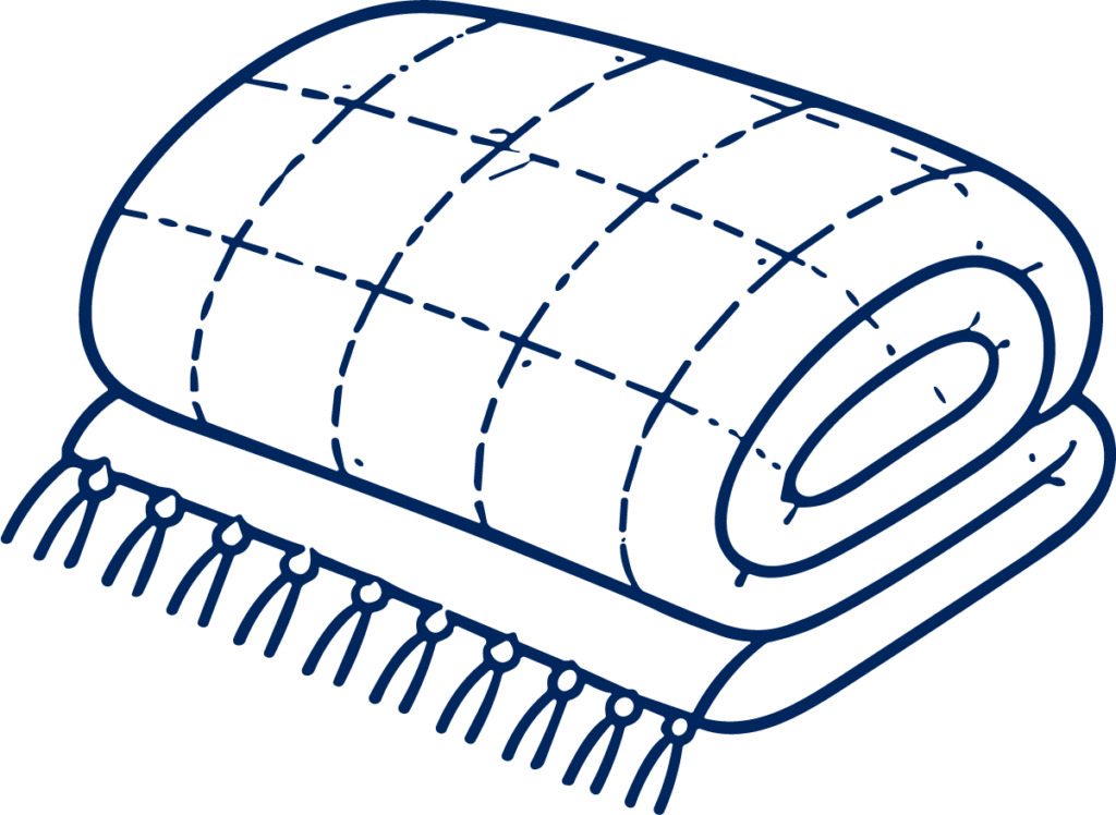Rolled Blanket SVG Cozy Outline Vector