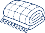 Rolled Blanket SVG Cozy Outline Vector