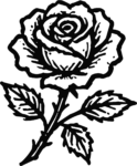 Rose Flower SVG Bold Botanical Vector